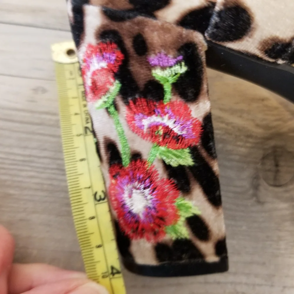 Madden Girl Animal Print Block Heel Sandals